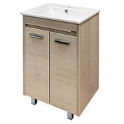 Тумба-умывальник Comforty Марио 60 00-00005206 дуб дымчатый 