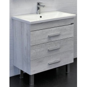 Тумба-умывальник Comforty Никосия 70Н 00-00005793 дуб белый