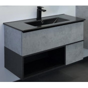 Тумба-умывальник Comforty Франкфурт 90 00-00006503 бетон светлый