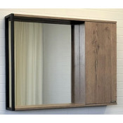 Зеркало-шкаф Comforty Лиссабон-90 00-00006136 дуб темный
