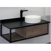 Тумба-умывальник Comforty Лиссабон 95 00-00006558 правая дуб темный