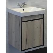 Тумба-умывальник Comforty Вена-45 00-00006653 дуб дымчатый