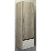 Шкаф-колонна Comforty Страсбург 35 00-00006574 дуб дымчатый/белый