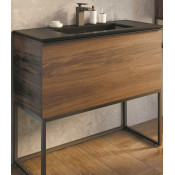 Тумба-умывальник Comforty Равенна Лофт 90 00-00006655 дуб темно-коричневый