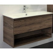 Тумба-умывальник Comforty Бордо 90 00-00006671 дуб тёмно-коричневый