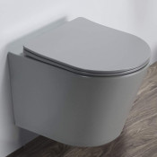  Унитаз подвесной Comforty 105MH 00-00007649 безободковый светло серый матовый