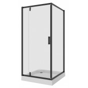 Душевой уголок Niagara Nova NG-6801-08 BLACK 68010811BLACK 90х90х195 профиль черный/стекло прозрачное