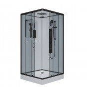 Душевая кабина Niagara Premium NG-6902-01GQ Black 100х100 черный