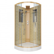 Душевая кабина Niagara Luxe NG-7715GBK 90х90 золото
