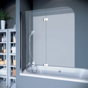 Шторка на ванну Koller Pool Waterfall Line 115х140 QP97(left) chrome,grape