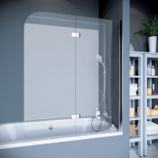 Шторка на ванну Koller Pool Waterfall Line 115х140 QP97(right) chrome,grape