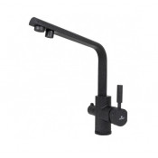 Смеситель для кухни Kaiser Decor 40144-12 под фильтр черный мрамор