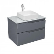 Тумба под умывальник OWL 1975 Hella Cristal 80 OW24.18.01 серый лак