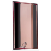 Зеркало Armadi Art Monaco 566-RCR 70х110 с подсветкой бордо/хром