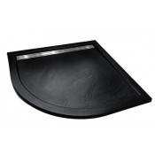 Душевой поддон WeltWasser WW TRR 90 Stone-BL 90х90 см черный с сифоном