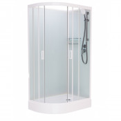 Душевая кабина Frank F418R White правая без крыши 100х80