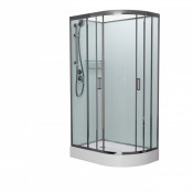 Душевая кабина Frank F412L Brilliant левая без крыши 120х80