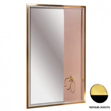 Зеркало Armadi Art Monaco 566-BG 70х110 с подсветкой черный/золото