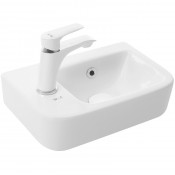 Подвесная раковина WeltWasser Aisbach 10100 L левая белый глянец