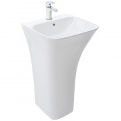 Напольная раковина WeltWasser WW LEERBACH 4543 GL-WT белый глянец 10000005492