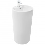 Напольная раковина WeltWasser WW LEERBACH 4646 GL-WT белый глянец