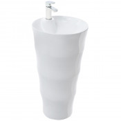 Напольная раковина WeltWasser WW LEERBACH 4242 GL-WT белый глянец