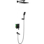 Душевая система Timo Torne С ВНУТРЕННЕЙ ЧАСТЬЮ чёрный SX-4399/03SM