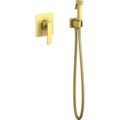 Смеситель встроенный с гигиеническим душем Timo Torne золото 4389/17SM