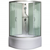 Душевая кабина Мономах Б/К 80/43 С МЗ 10000005786 80x80 хром/прозрачное с рисунком