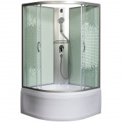 Душевая кабина Мономах Б/К 100/44 С МЗ 100x100 хром/прозрачное с рисунком