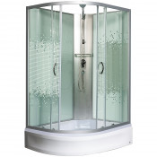 Душевая кабина Мономах Б/К 110/80/24 МЗ R 10000005810 110x80 хром/прозрачное с рисунком