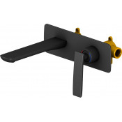 Смеситель для раковины встроенный Timo Helmi чёрный 4071/03SM