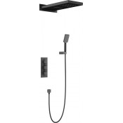 Душевая система скрытого монтажа с термостатом Timo Petruma чёрный SX-5039/03SM