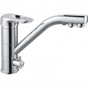 Смеситель для кухни Haiba HB4304 с фильтром хром