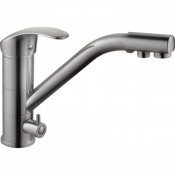 Смеситель для кухни Haiba HB4321-5 с фильтром сатин