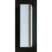 Пенал Armadi Art Vallessi Avangarde Canale 846-WCR белый/хром