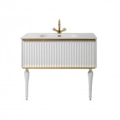 Тумба под раковину Armadi Art Vallessi Avantgarde Canale 843-100-WG белый/золото