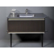 Тумба под раковину Armadi Art Vallessi Avantgarde Canale 843-100-BCR черный/хром