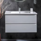 Тумба под раковину Armadi Art Capolda 849-085-W белый/ручка белая