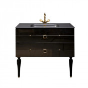 Тумба под раковину Armadi Art Vallessi Avantgarde Piazza 841-100-BG черный/золото