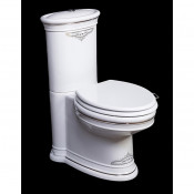 Унитаз напольный Boheme Puro 959-CR белый/хром