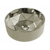 Раковина накладная Armadi Art Neoart 865 40x14 серебро