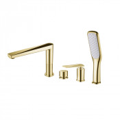 Смеситель на борт ванны Boheme Venturo 380 золото