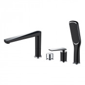 Смеситель на борт ванны Boheme Venturo 370-B черный