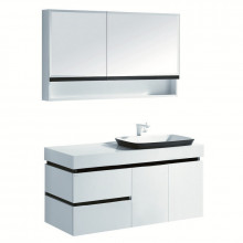 Комплект мебели для ванной Orans BC-6019 1200R правый белый/черный