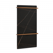 Полотенцесушитель электрический Black&White Universe N-389 коричневый/золото