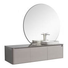 Комплект мебели для ванной Black&White Universe U915.1600 R серый/белый