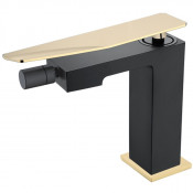 Смеситель для биде Boheme Q 146-BG.2 черный/золото