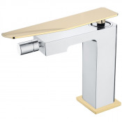 Смеситель для биде Boheme Q 146-CRG.2 хром/золото