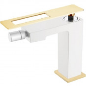 Смеситель для биде Boheme Q 146-WG белый/золото